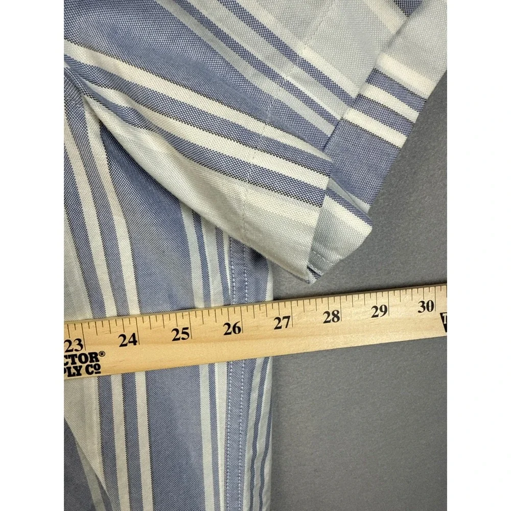 NWT J. Crew American Pima Cotton Striped Short Sleeve Button Down Shirt Men XXXL